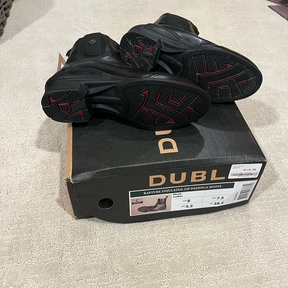 Dublin Black Leather insulated Paddock Boots women’s size 8 - Picture 2 of 4